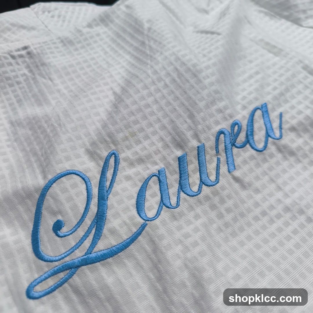 Embroidered Name on Fabric