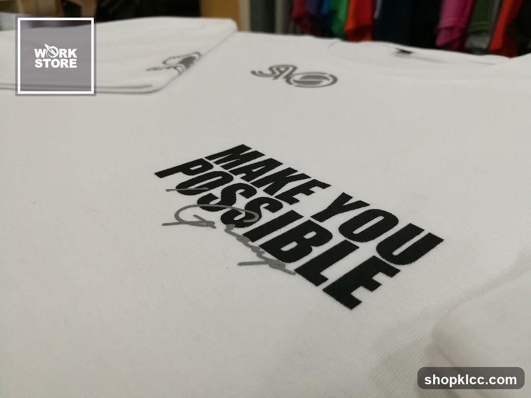 White T-shirt with slogan