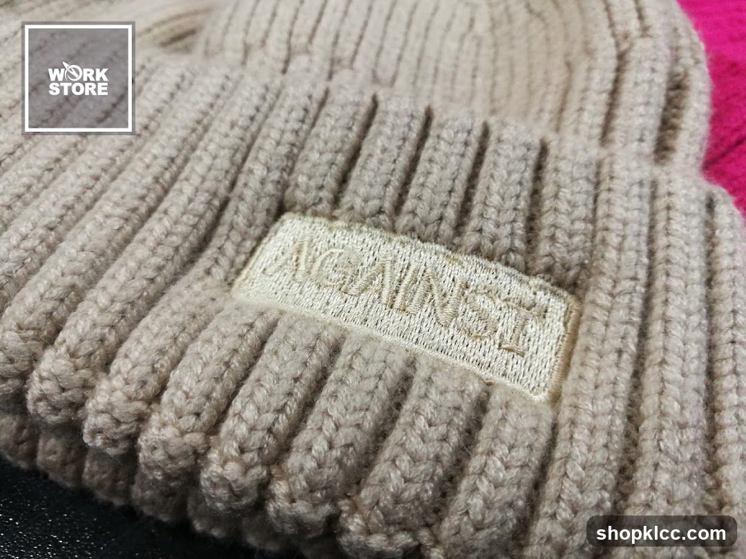 Beanie with embroidered logo
