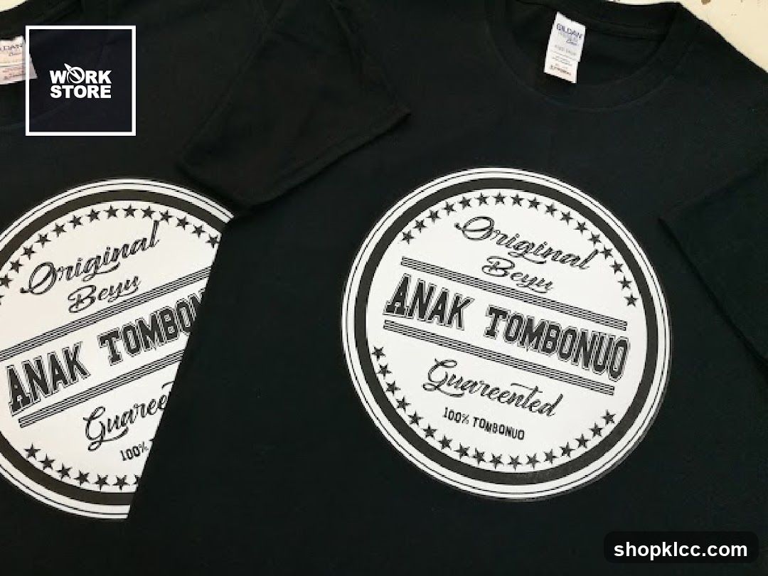 Black T-shirts with circular graphic