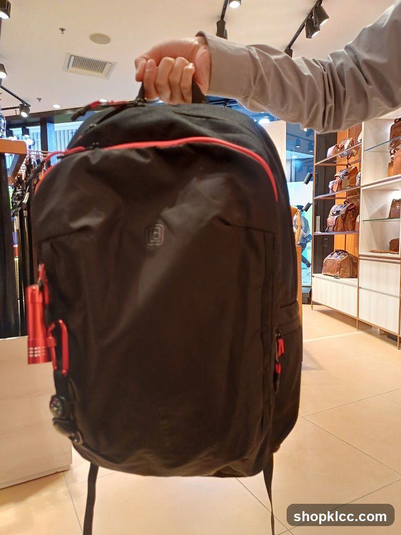 Backpack in a store
