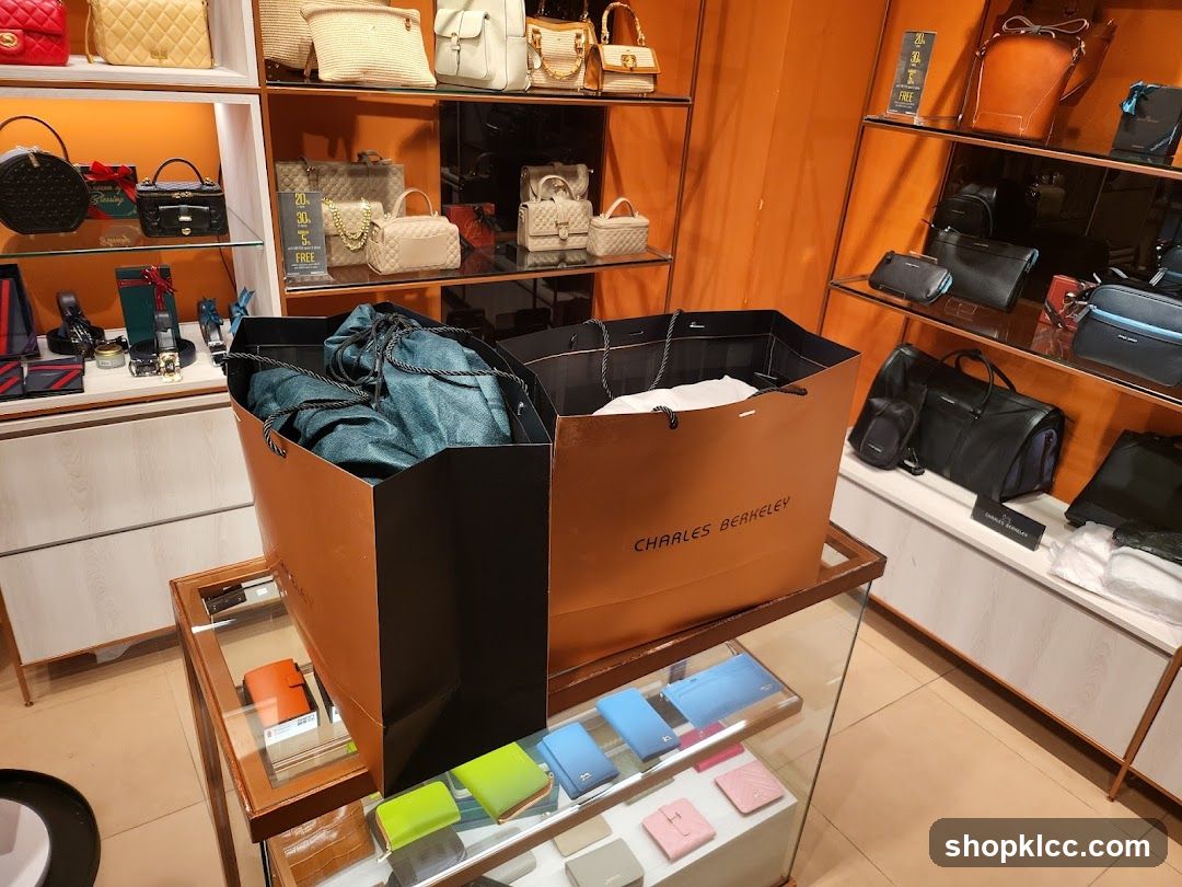 Bags and Accessories Display