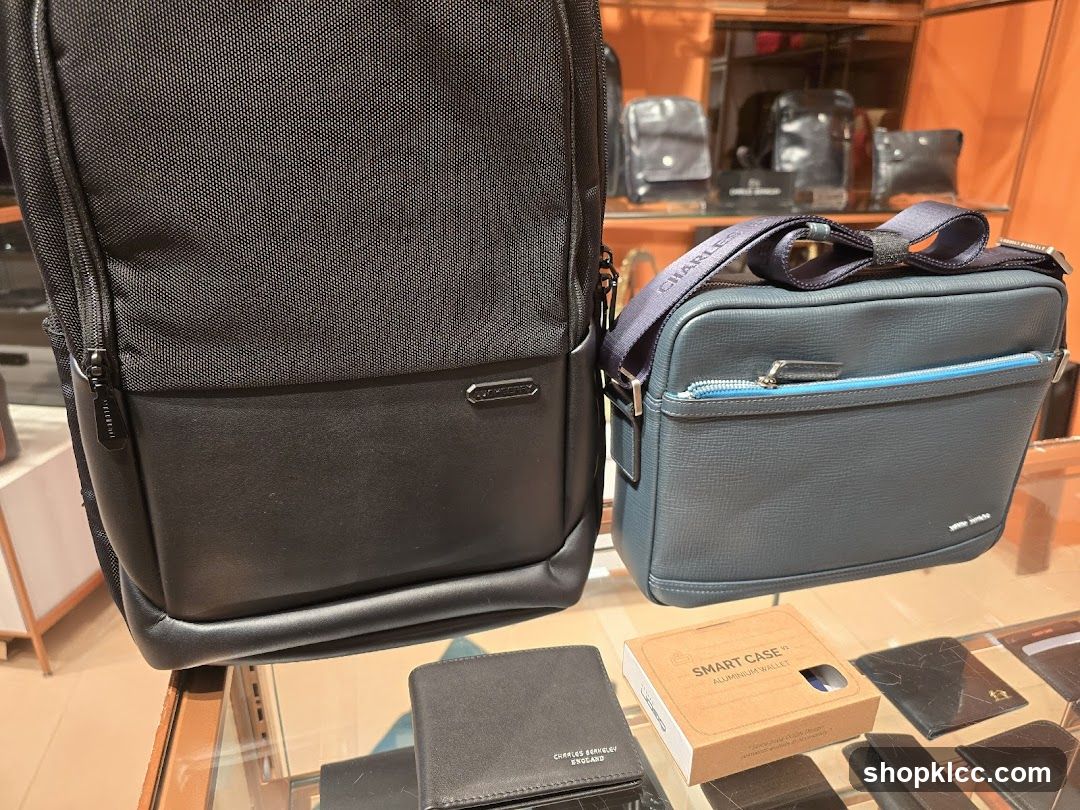 Bags and Wallets Display