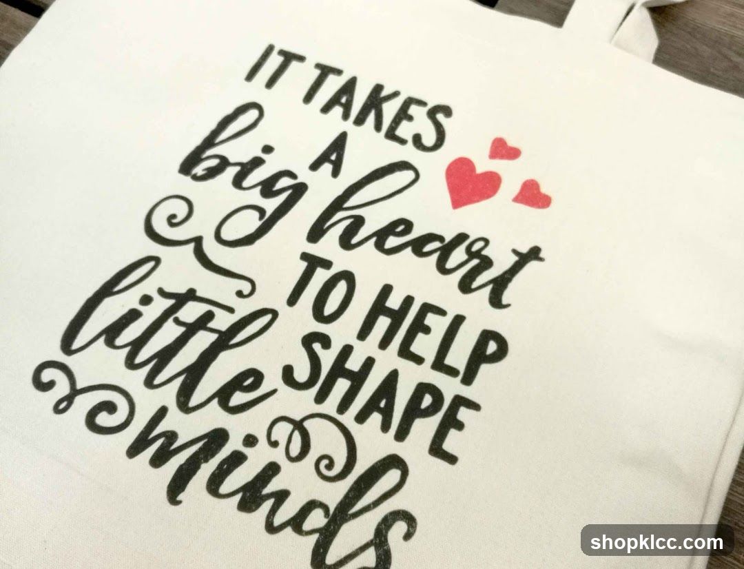 Tote Bag with Teacher Quote