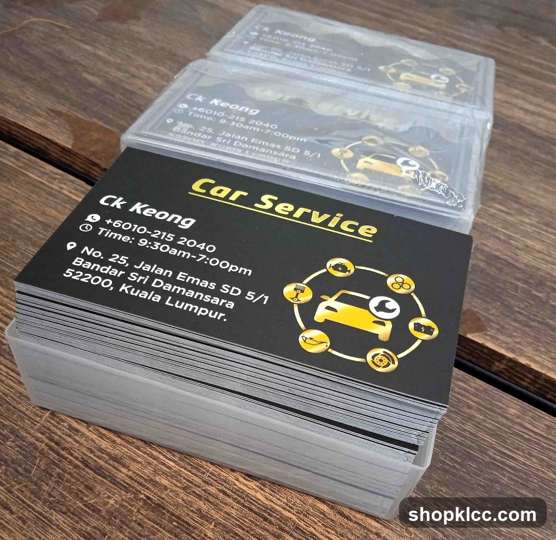 Business Cards for Car Service