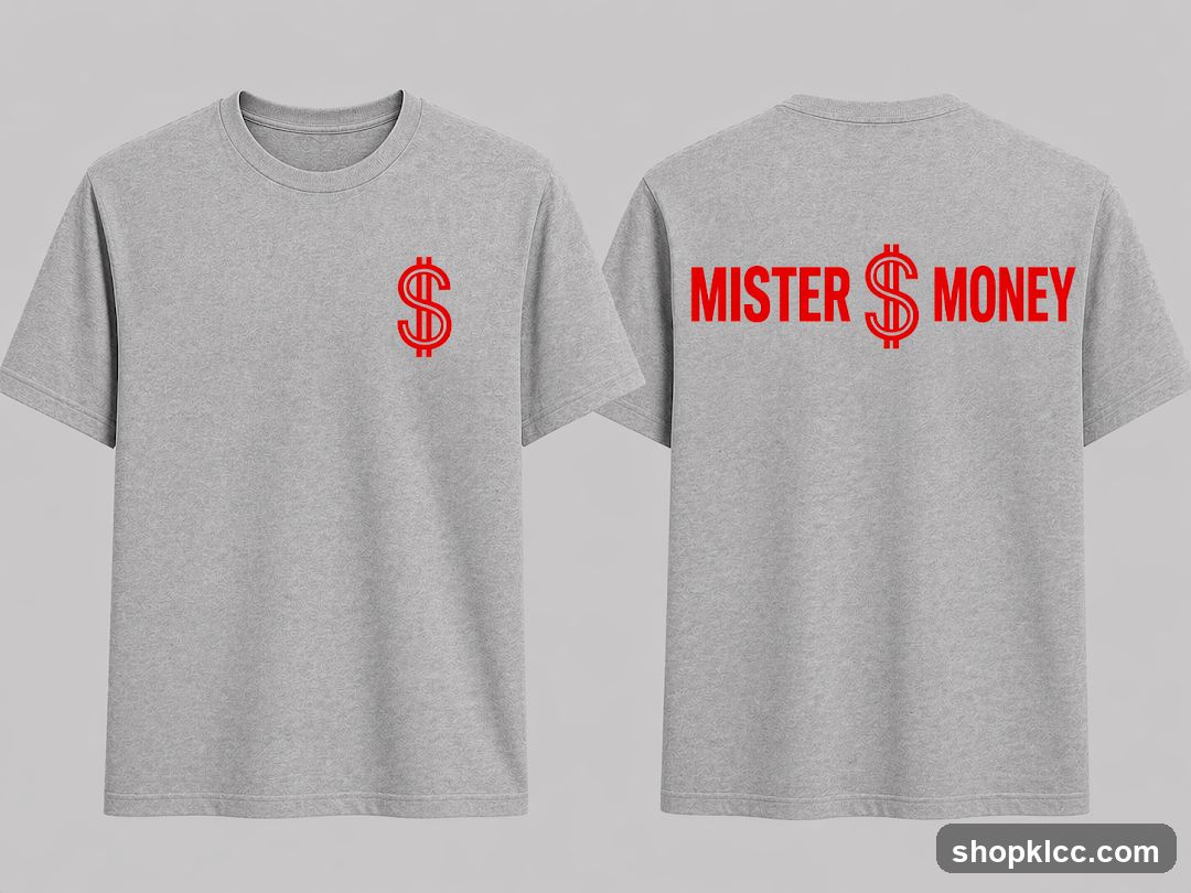 T-shirt with "Mister Money" logo