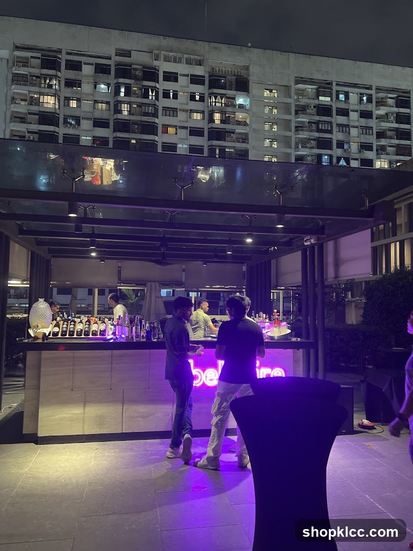 Outdoor Bar at Night