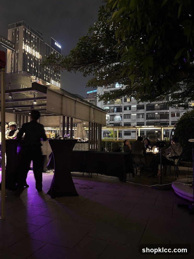 Outdoor Bar at Night