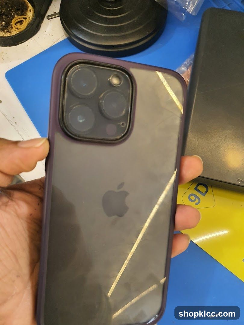 iPhone with Protective Case