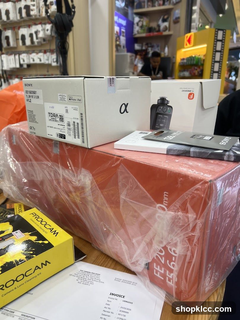 Camera Equipment and Invoice