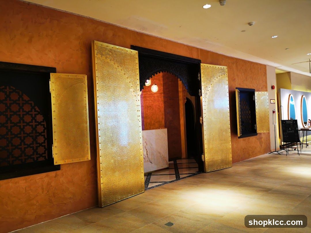 Ornate Entrance with Moroccan-Inspired Decor
