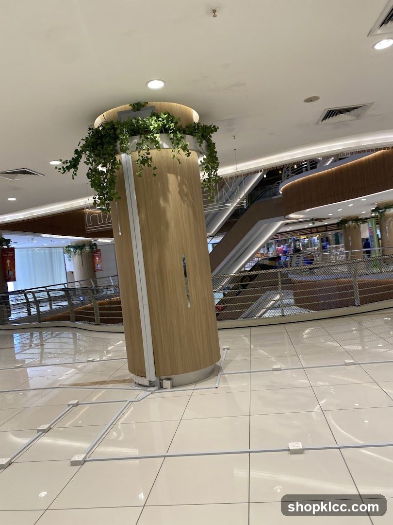 Interior of a shopping mall