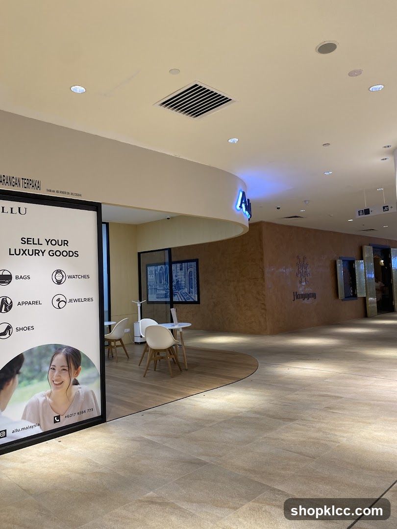Storefront with Luxury Goods Advertisement