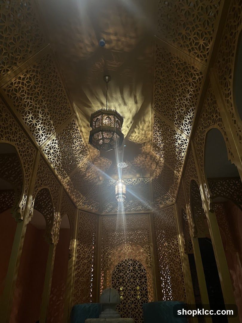 Ornate Interior with Lanterns