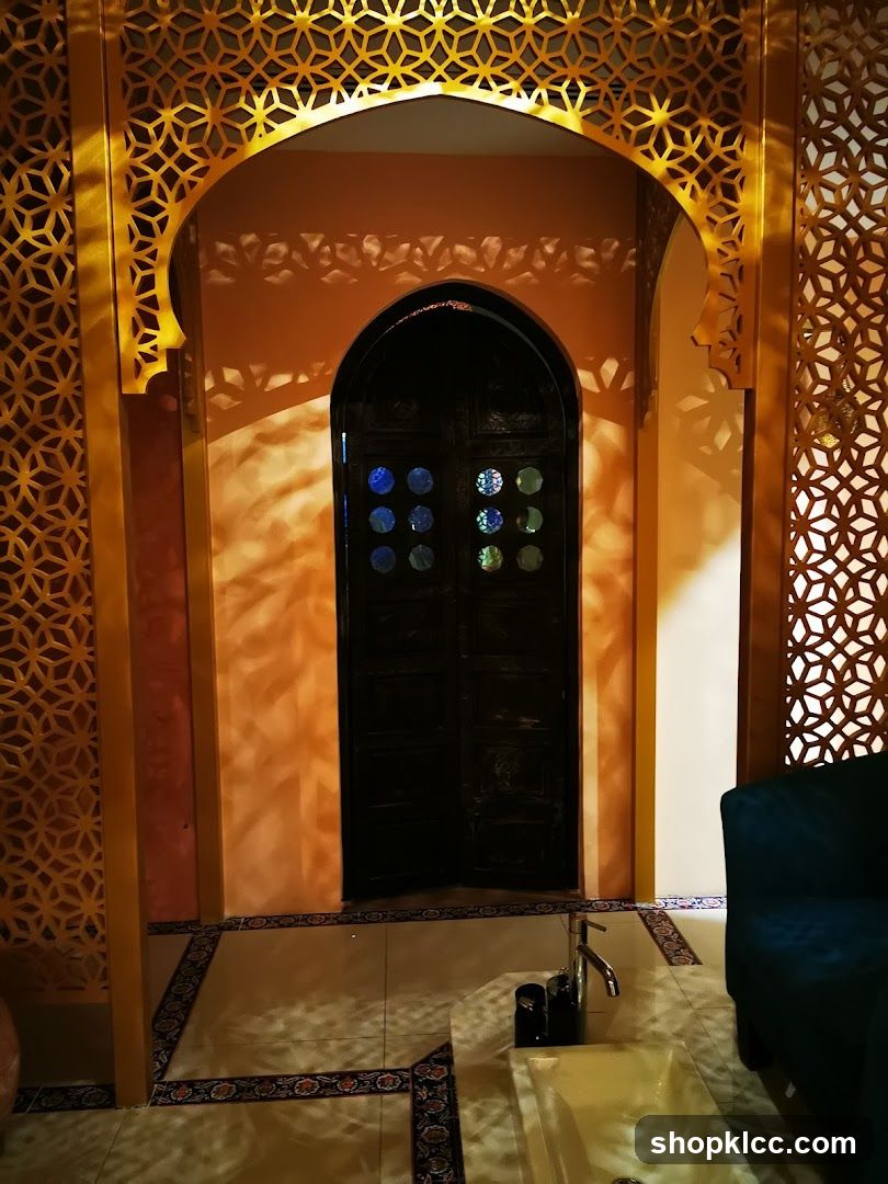 Moroccan-inspired spa interior