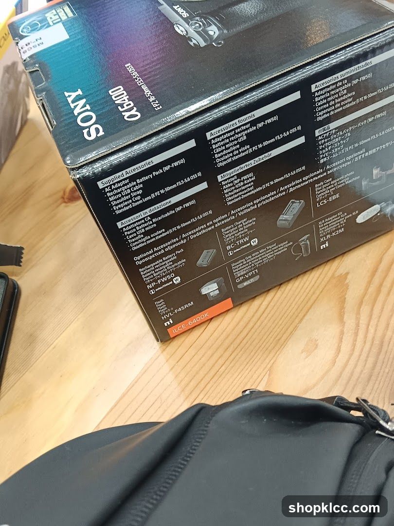 Sony Alpha a6400 Camera Box