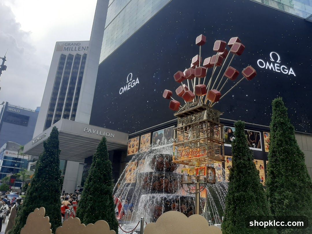 Pavilion Kuala Lumpur with Omega Advertisement