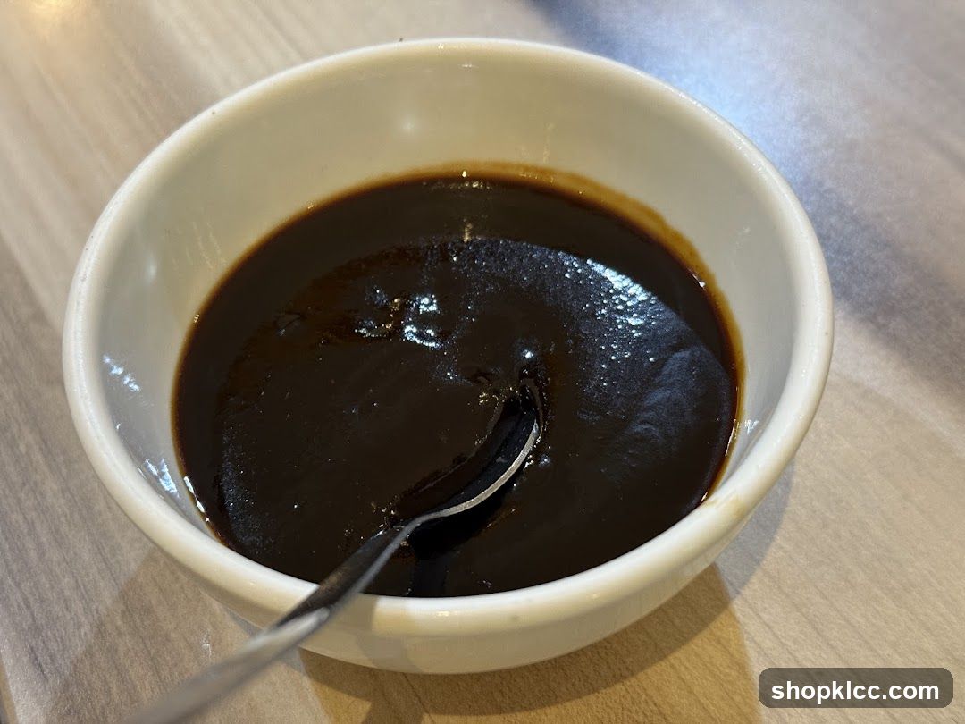Sauce in a bowl