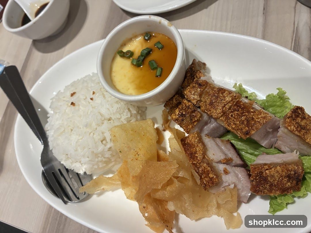 Crispy Pork Belly with Rice