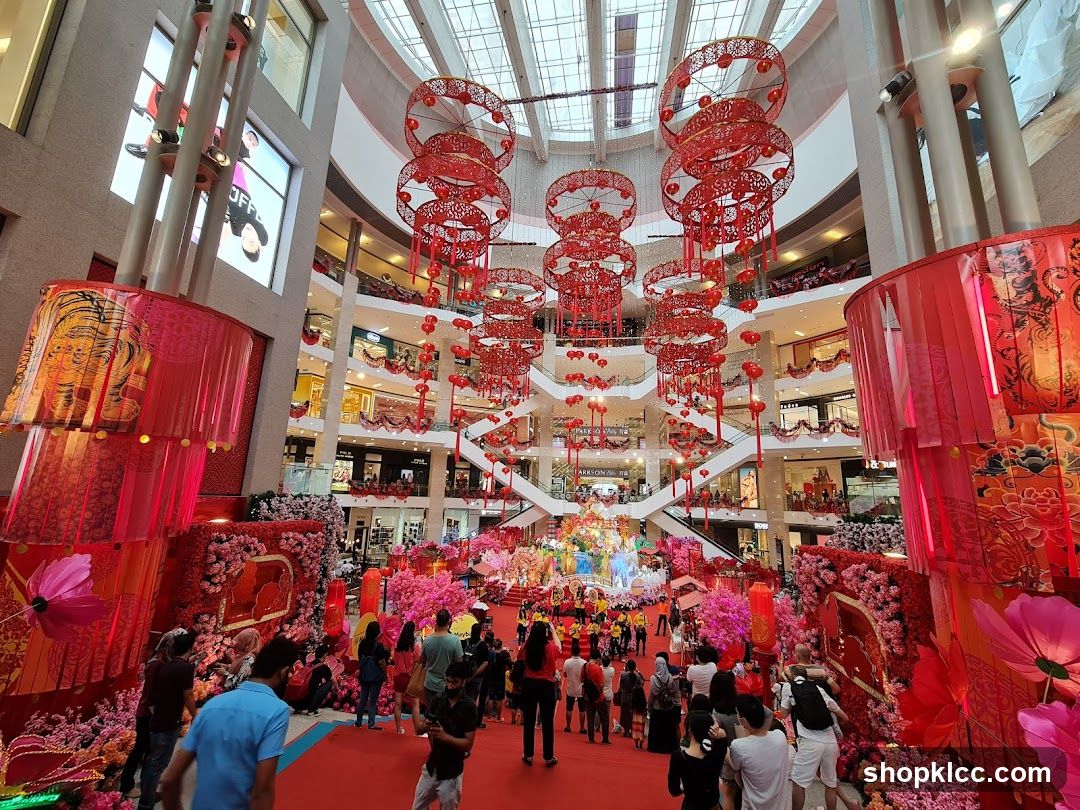 Mall decorated for Chinese New Year