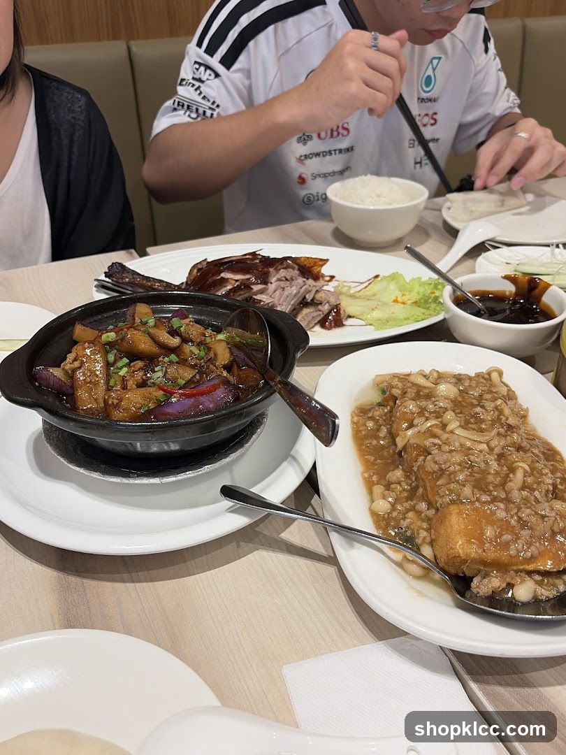 Table with Chinese Food