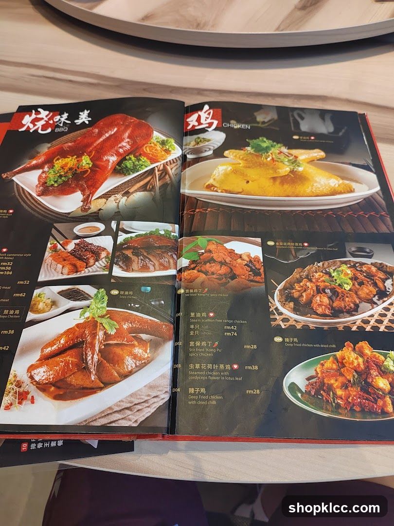 BBQ & Chicken Menu