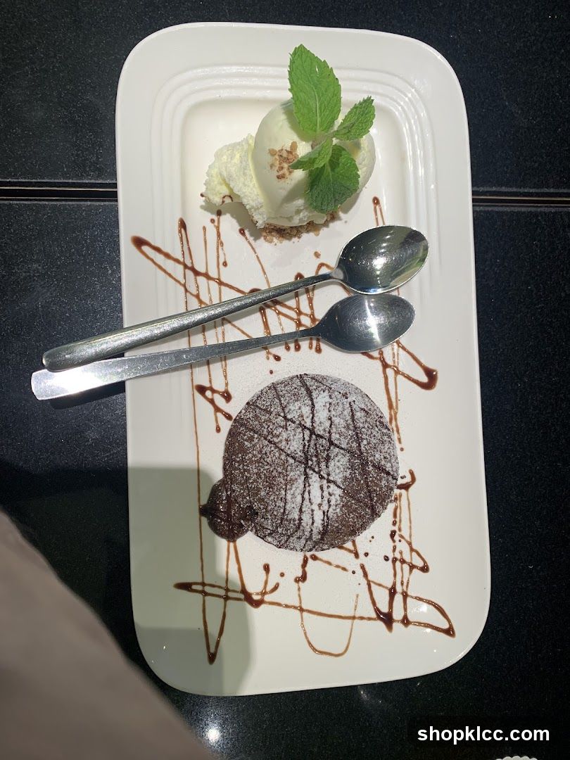 Chocolate Lava Cake with Ice Cream