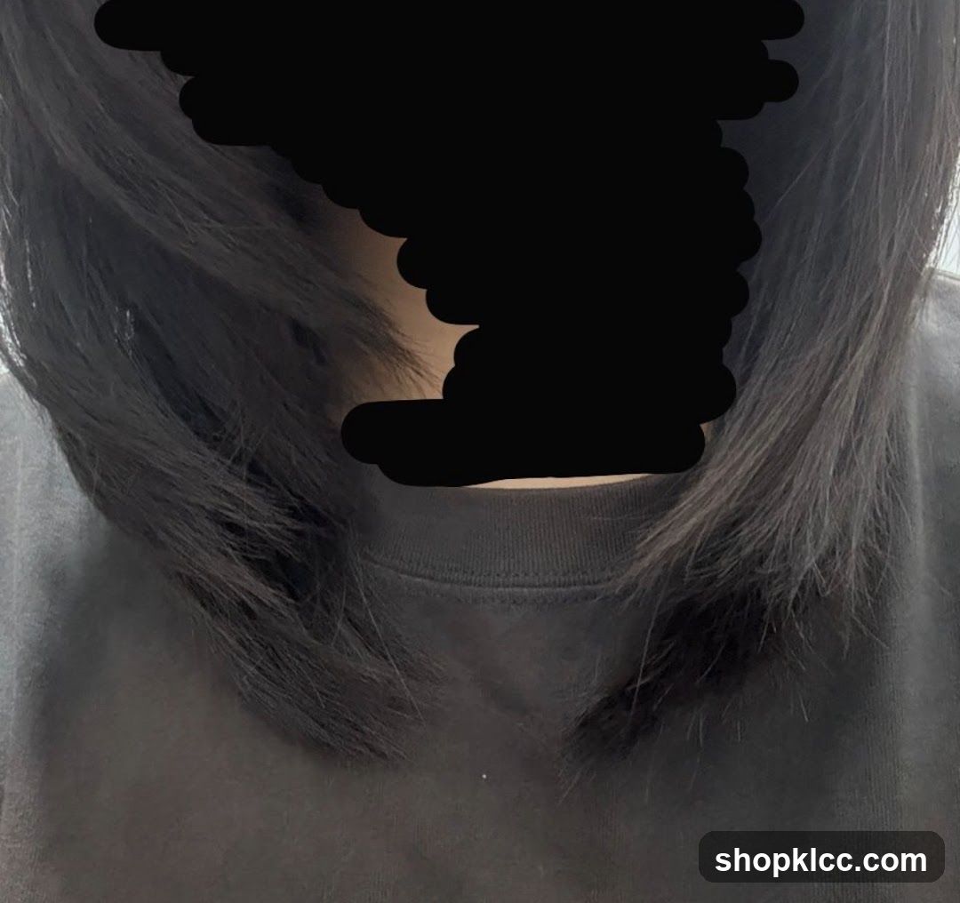 Person wearing a dark shirt