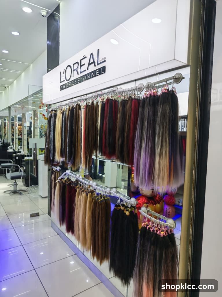 Hair Extensions Display