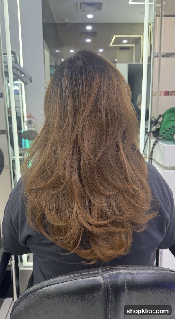 Woman's Hair After Styling