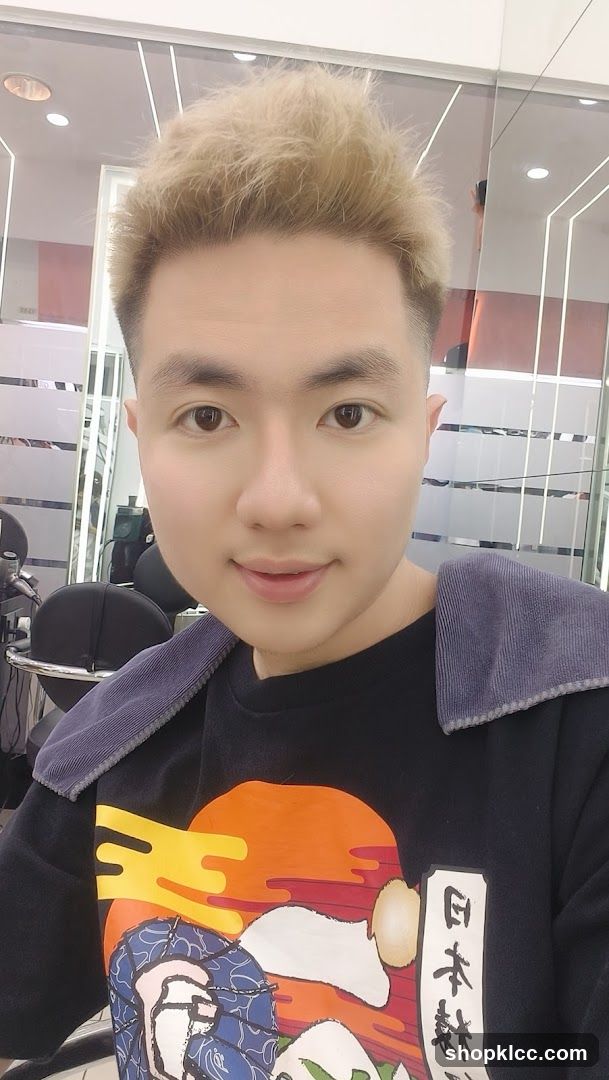 Man with blonde hair