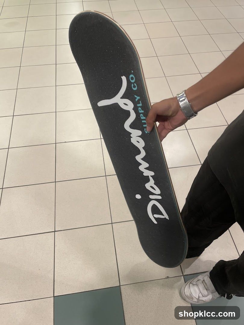 Skateboard with Diamond Supply Co. Logo