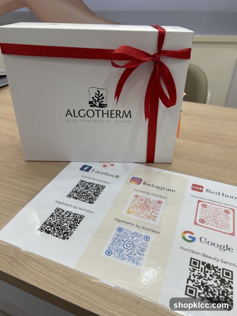 Algotherm Gift Box and Social Media QR Codes