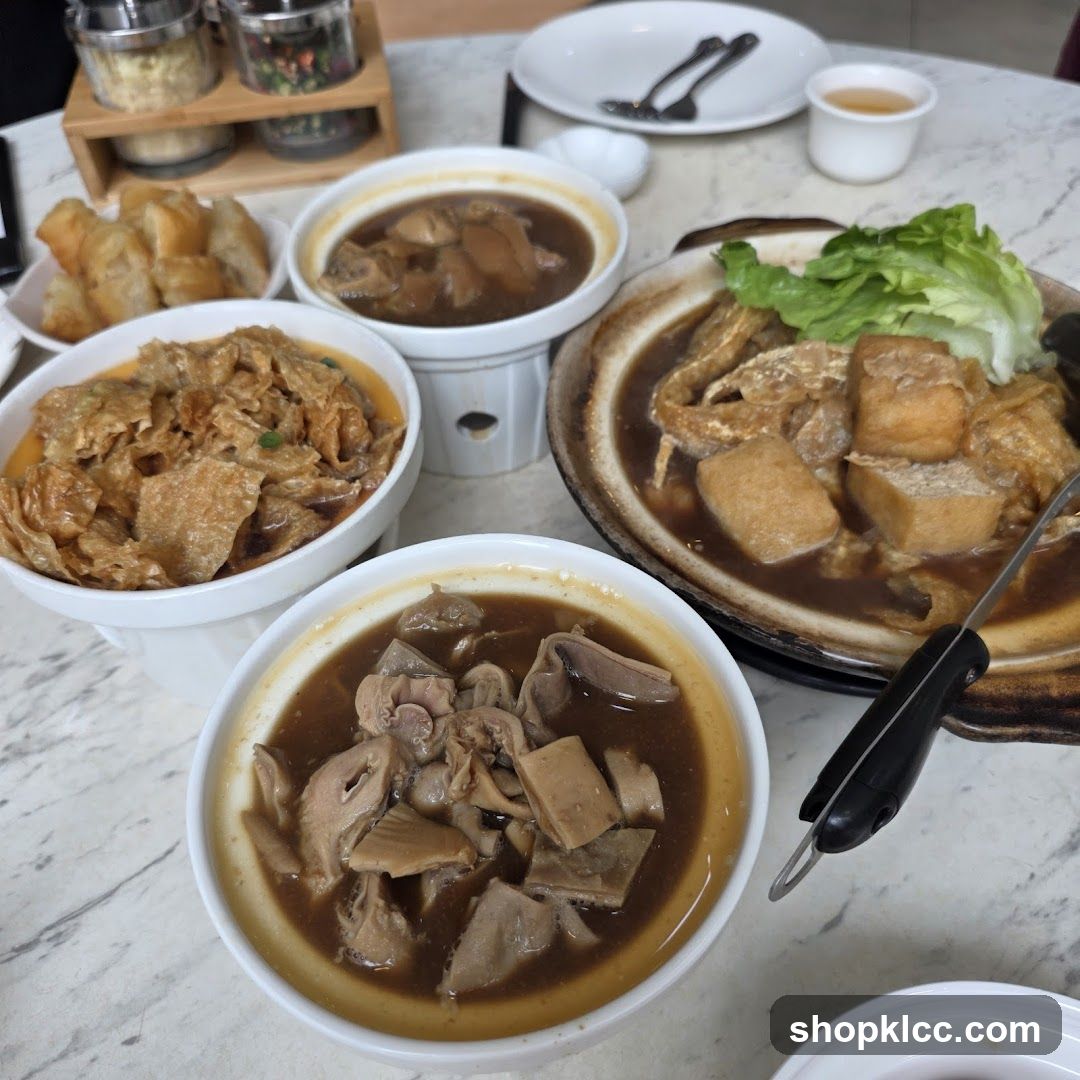 Table with various dishes