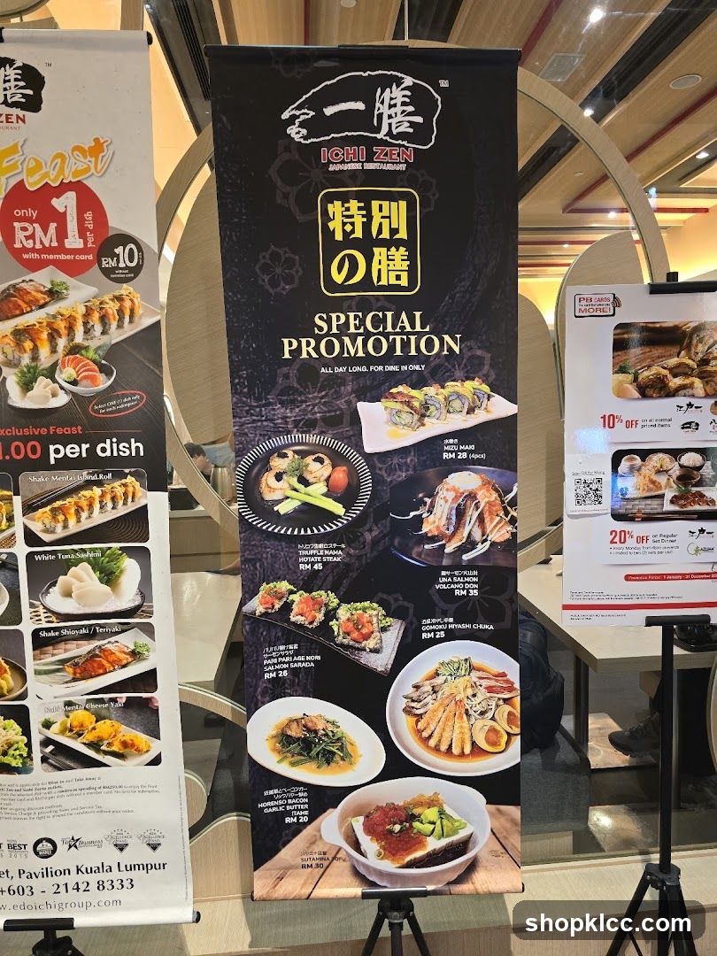 Ichi Zen Japanese Restaurant Special Promotion Banner