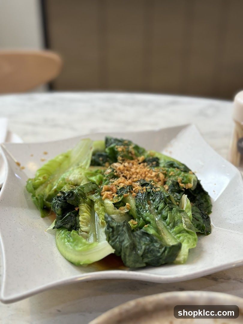 Sautéed Lettuce with Garlic