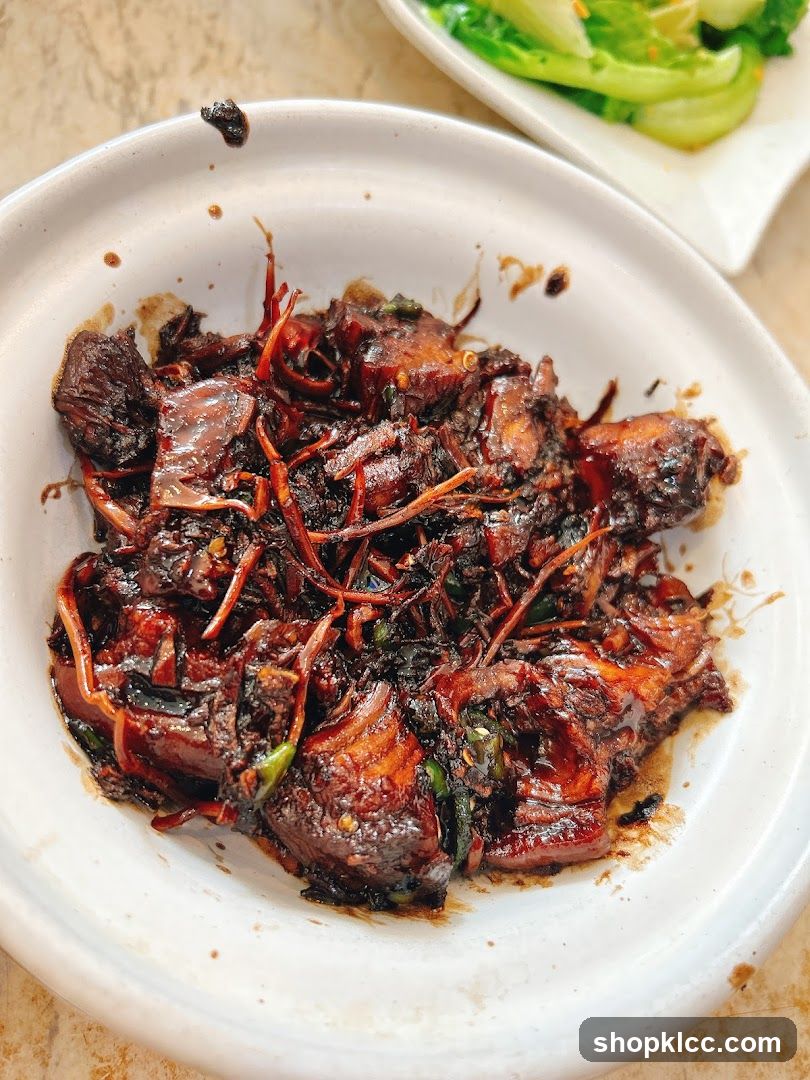 Braised Pork Belly with Dark Sauce