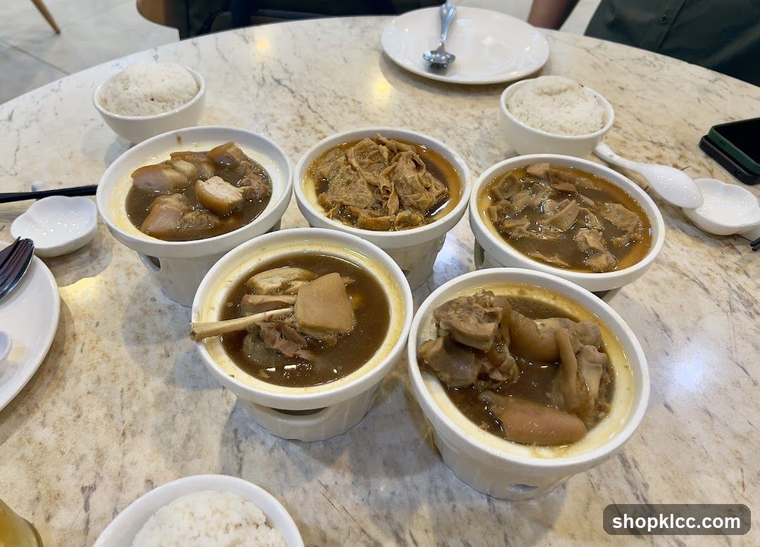 Bowls of Stewed Meat and Rice