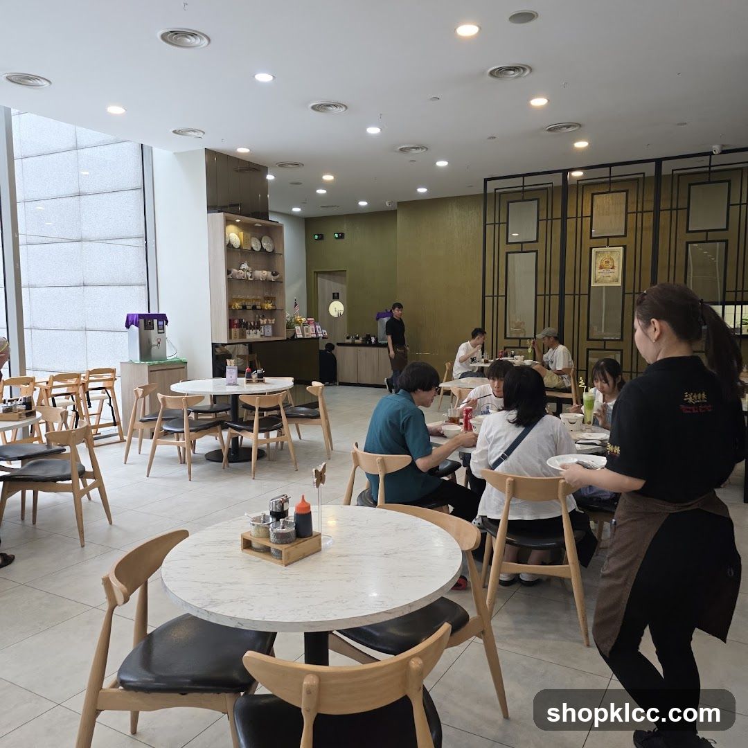 Restaurant Interior with Diners