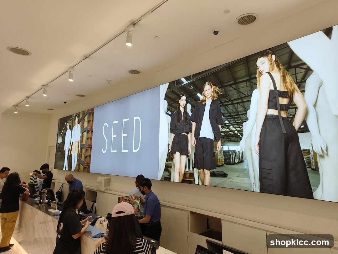 Retail Store Interior with Digital Display