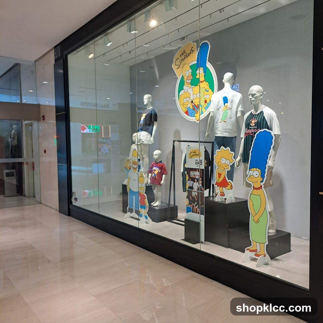The Simpsons Themed Store Display
