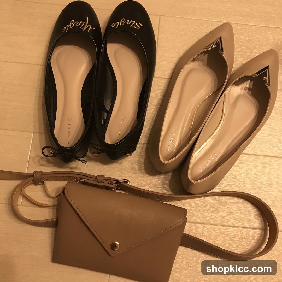 Flats and Belt Bag