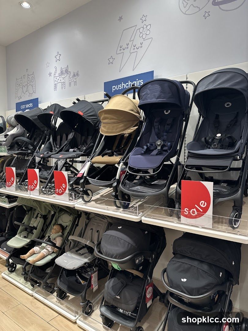 Strollers and Car Seats Display