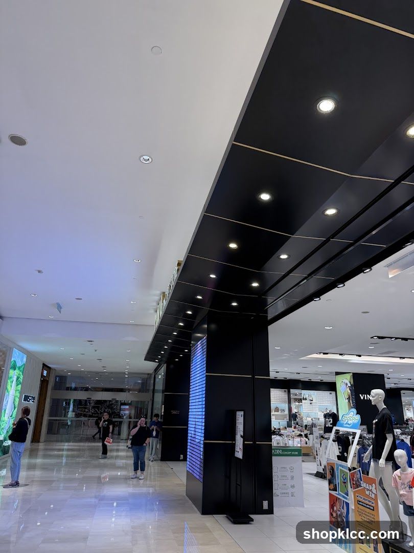 Mall Interior with Storefronts