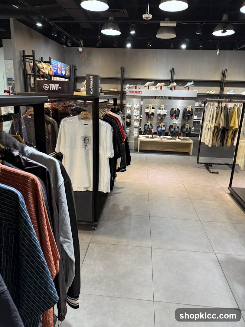 Clothing store interior