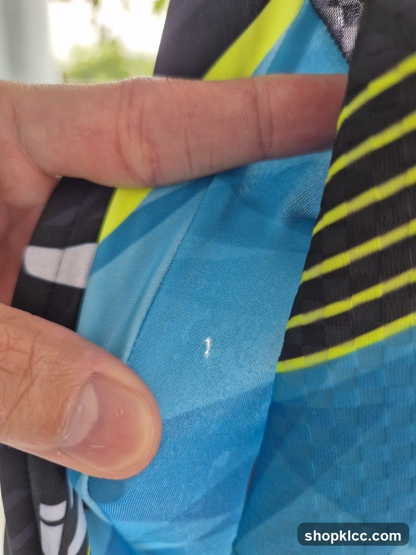 Close-up of fabric with geometric pattern