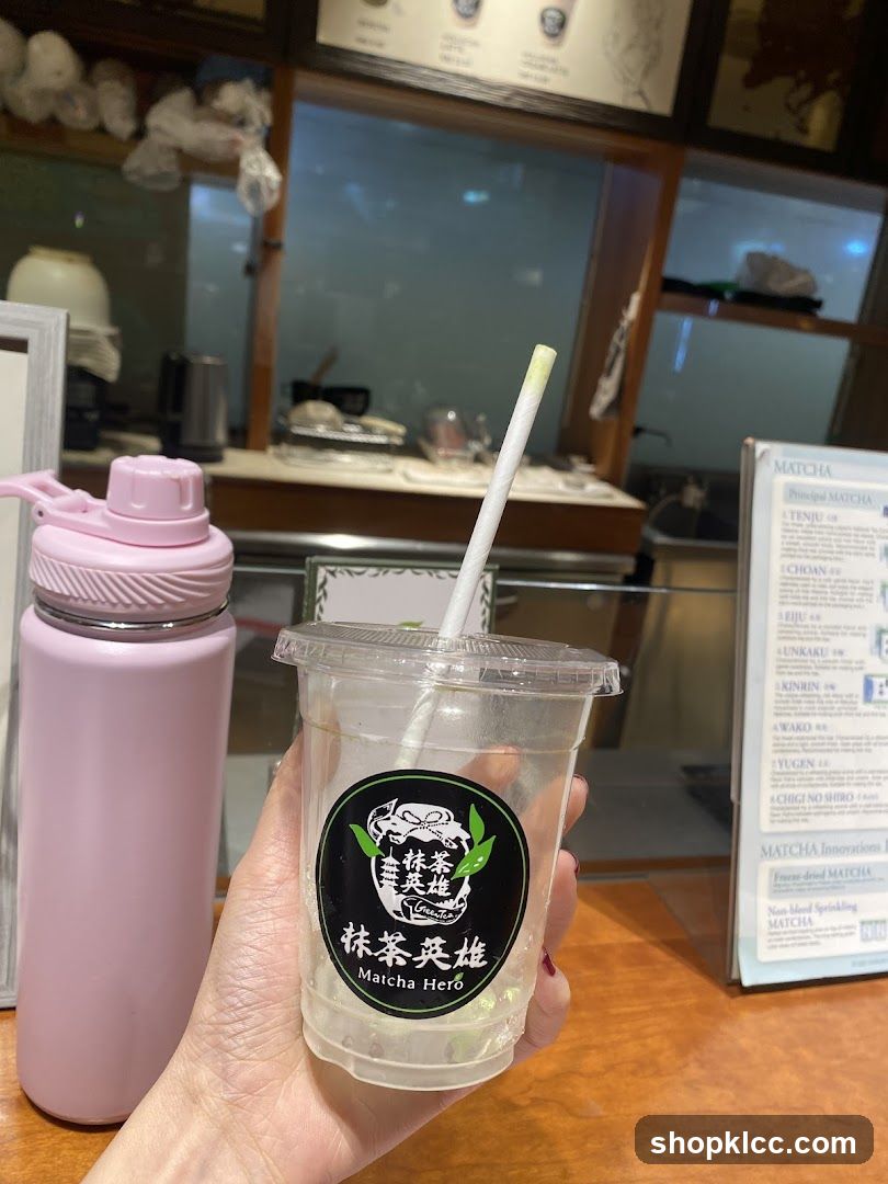 Matcha Hero Drink Cup and Menu