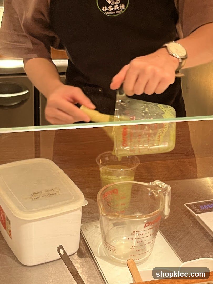 Matcha Latte Preparation