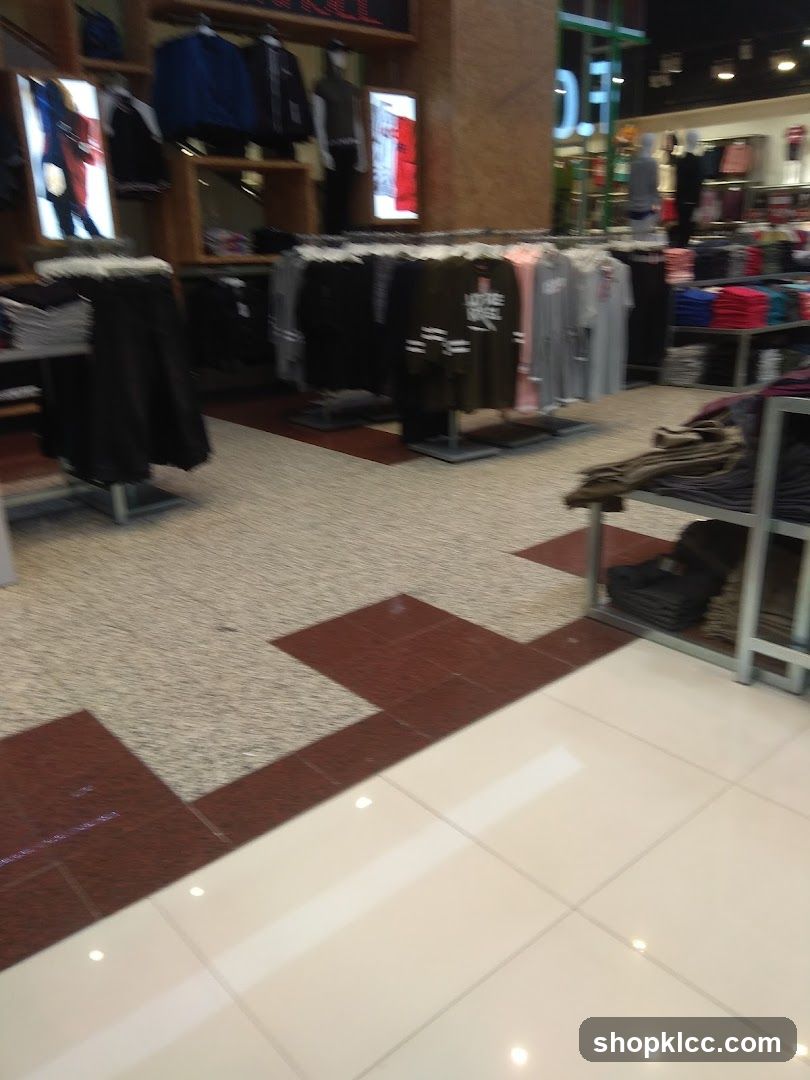 Clothing store interior