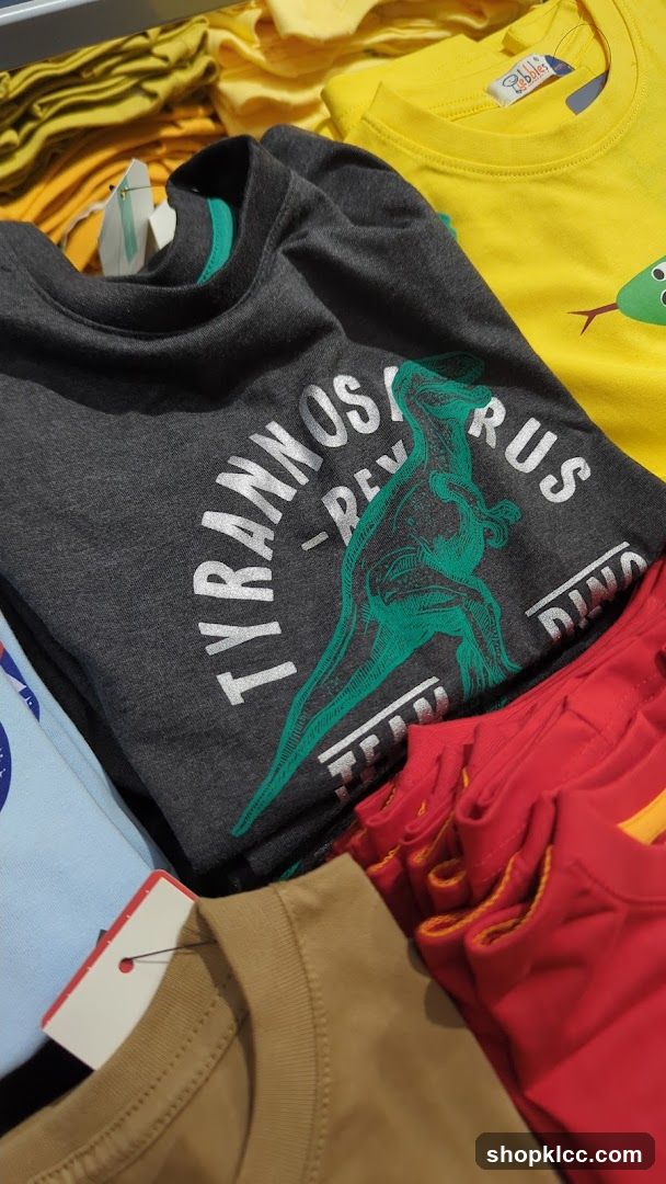 T-shirts with dinosaur and snake prints